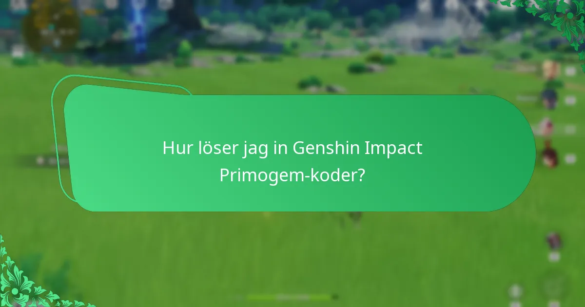 Vilka är de giltiga Genshin Impact Primogem-koderna för februari 2024?
