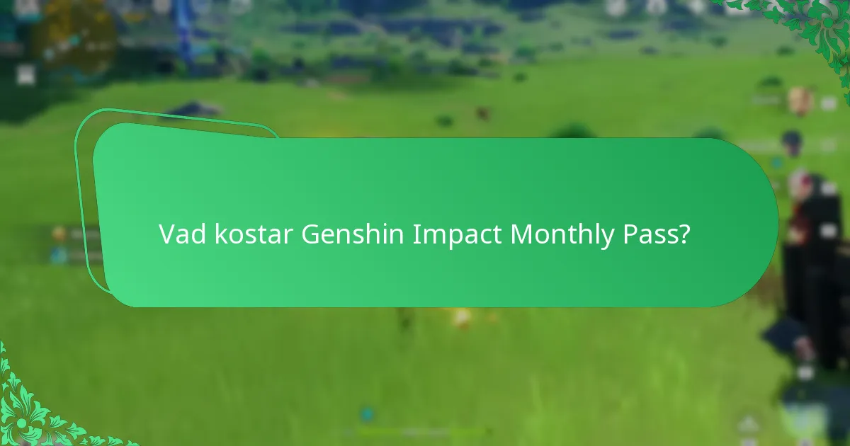 Vilka är de ekonomiska konsekvenserna av Monthly Pass?